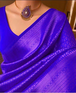 Elegant Soft Lichi Silk Saree with Rich Jacquard Weaving & Designer Pallu image 1