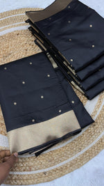 Soft Premium Katan Silk Saree with Zari Rich Pallu & Tissue Pattern Blouse image 10