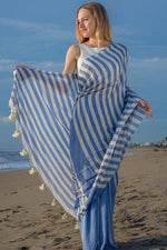 Plain Linen Saree with Digital Print & Fumka Latkan | With Bangaloiry Satin Blouse image 1