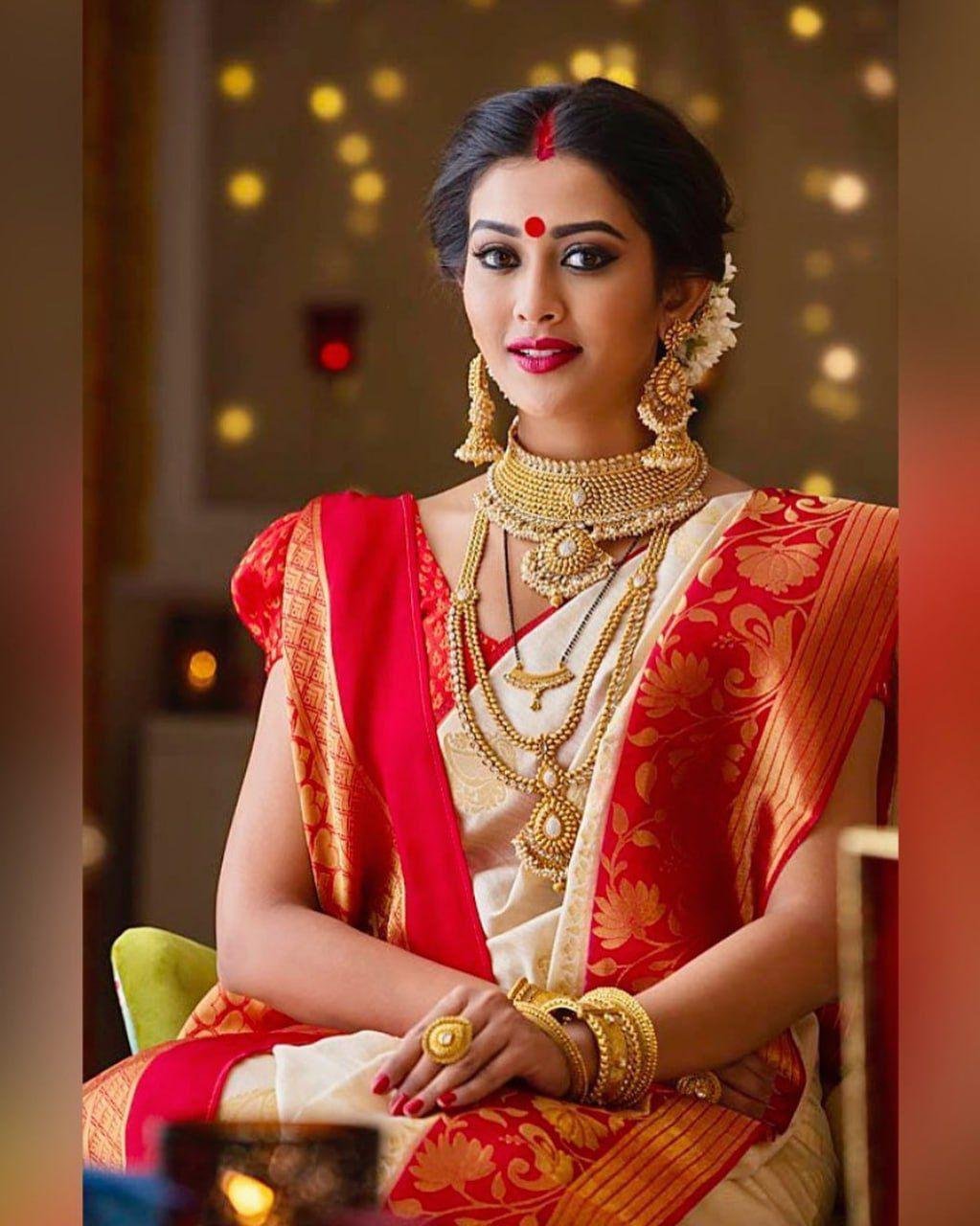 Soft Silk Saree with Rich Jacquard Border – Wedding & Party Wear image 0