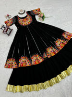 Navratri Special Faux Georgette Lehenga Set with Sequin Work image 3