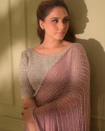 Elegant Faux Georgette Saree with Heavy 5MM Sequins & Multicolor Embroidery image 3
