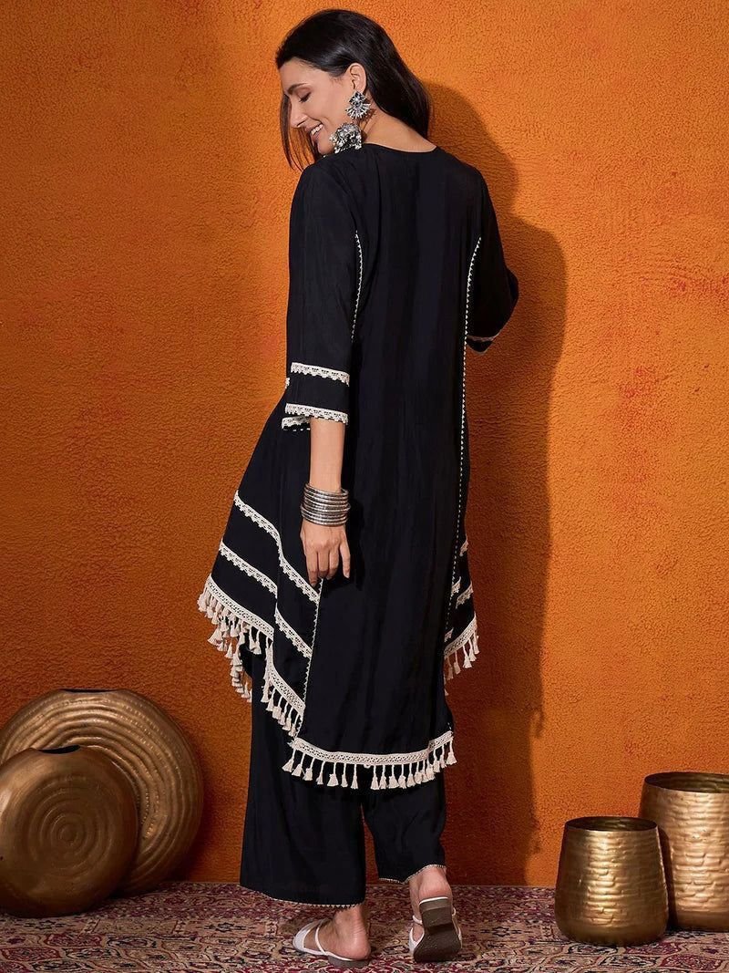 Elegant Reyon Cotton 2-Piece Set with Real Mirror Work image 6