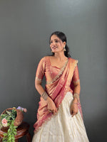Kalini Designer Lehenga Set | Heavy Embroidery Tissue Silk Lehenga with Fendy Choli & Dupatta image 11