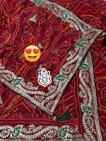 Heavy Pedding Georgette Saree with Matching Red Blouse & Tussled Pallu – Must-Have Collection image 3