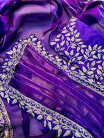 Vrunda Designer Jimmy Choo Silk Saree with Embroidered Blouse image 2