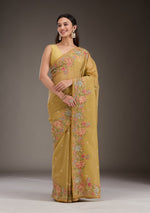 SARIKA Soft Crunchy Silk Saree with Elegant Multi-Thread Work & Piping Lace Border image 7