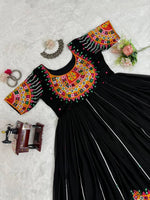 Navratri Special Faux Georgette Lehenga Set with Sequin Work image 1