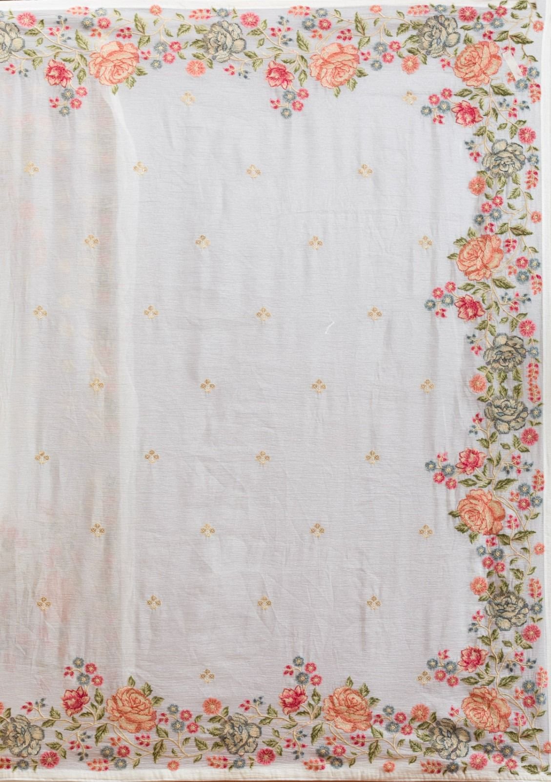 SARIKA Soft Crunchy Silk Saree with Elegant Multi-Thread Work & Piping Lace Border image 12