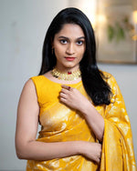 Soft Lichi Silk Saree with Rich Pallu & Jacquard Weaving image 6