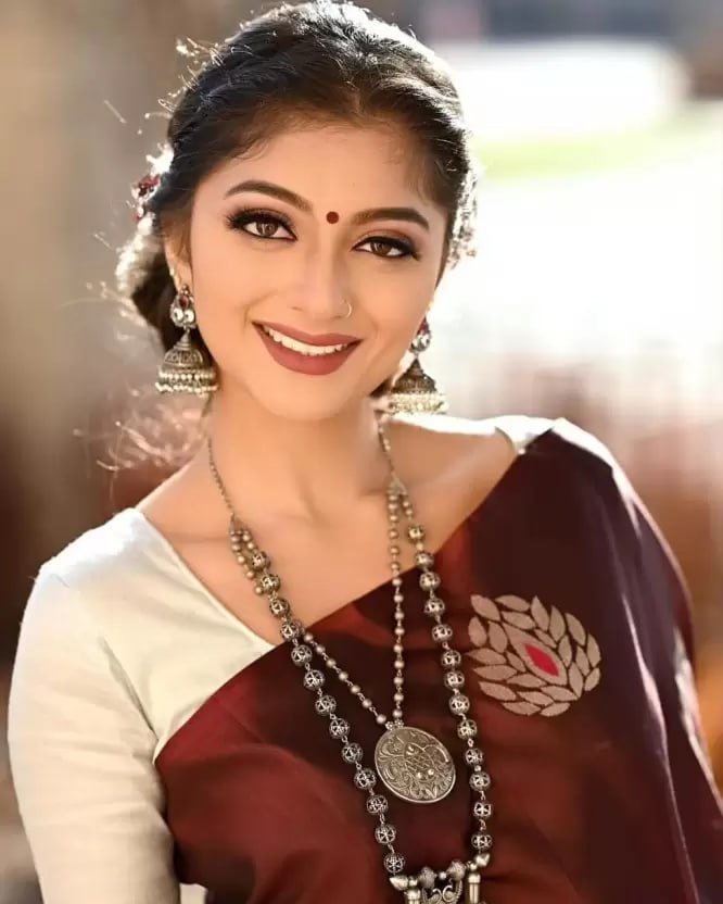 Soft Lichi Silk Saree with Silver Jacquard Border image 0