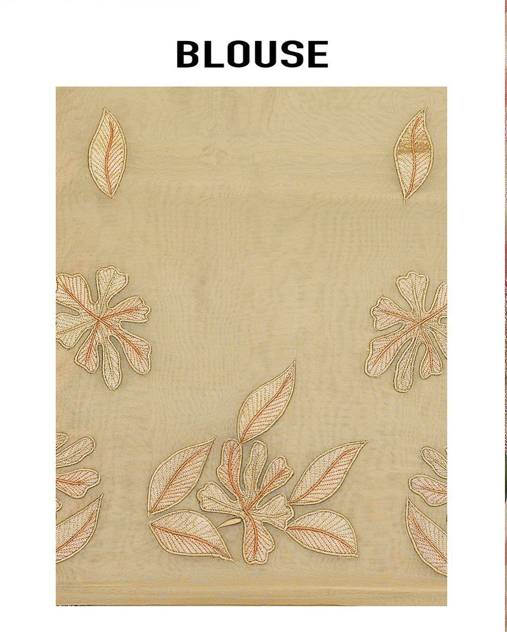 Sindhur Pure Bright Organza Silk Saree with 3mm Sequins Work & Designer Arco Border image 8