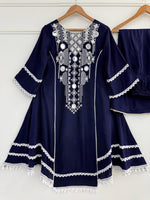 Elegant Reyon Cotton 2-Piece Set with Real Mirror Work image 18