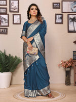 Ruby Collection - Premium Summer Banarasi Silk Saree with Gala Weaving | Wedding & Festive Wear