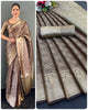Copper Gold Tissue Silk Saree with Kanchi Border | Bollywood Style Look