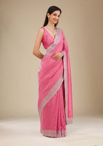 Pure Soft Rangoli Saree with Embroidered Bead Work Blouse – Elegant Partywear