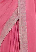 Pure Soft Rangoli Saree with Embroidered Bead Work Blouse – Elegant Partywear