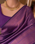 Elegant Soft Lichi Silk Saree with Rich Jacquard Weaving & Designer Pallu