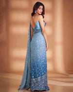 Designer Georgette Saree with Heavy 7mm Sequin & Thread Embroidery