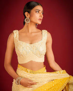 Designer Georgette Saree with Heavy 7mm Sequin & Thread Embroidery