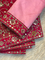 Designer Georgette Saree with Heavy 7mm Sequin & Thread Embroidery