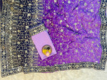 Designer Georgette Saree with Heavy 7mm Sequin & Thread Embroidery