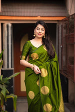 Soft Lichi Silk Saree with Rich Jacquard Weaving