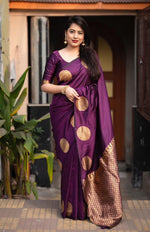 Soft Lichi Silk Saree with Rich Jacquard Weaving