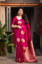 Soft Lichi Silk Saree with Rich Jacquard Weaving