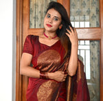 Soft Lichi Silk Saree with Rich Jacquard Weaving