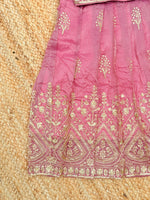 Kids Designer Lahenga Choli – Gold Crush Embroidery Work | Festive & Party Wear