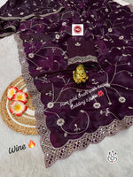 Exclusive Gold Crush Saree with Pitta Codding Zaal & Sequins Work
