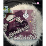 Premium Crape Silk Saree with Multi Coding Daga & Gota Embroidery