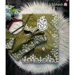Premium Crape Silk Saree with Multi Coding Daga & Gota Embroidery