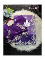 Premium Crape Silk Saree with Multi Coding Daga & Gota Embroidery