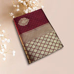 Soft Lichi Silk Saree with Rich Pallu & Jacquard Work