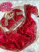 Pure Soft Zimmy Choo Silk Saree with Embroidery & Sequins