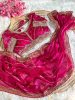 Pure Soft Zimmy Choo Silk Saree with Embroidery & Sequins