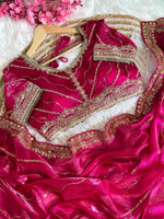 Pure Soft Zimmy Choo Silk Saree with Embroidery & Sequins