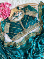 Pure Soft Zimmy Choo Silk Saree with Embroidery & Sequins