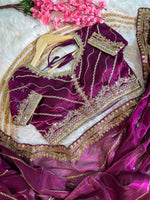 Pure Soft Zimmy Choo Silk Saree with Embroidery & Sequins