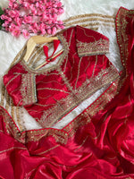 Pure Soft Zimmy Choo Silk Saree with Embroidery & Sequins