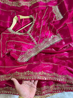 Pure Soft Zimmy Choo Silk Saree with Embroidery & Sequins