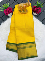 Kanchivaram Silk Saree – Pure Mercerised Silk with Exclusive Zari Checks & Contrast Blouse