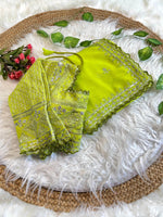 Pure Soft Fox Georgette Saree with Embroidery & Sequins Border
