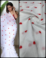Premium Mull Cotton All-Over Dil Pattern Saree with Blouse