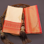 Elegant Soft Lichi Silk Saree with Rich Jacquard Border