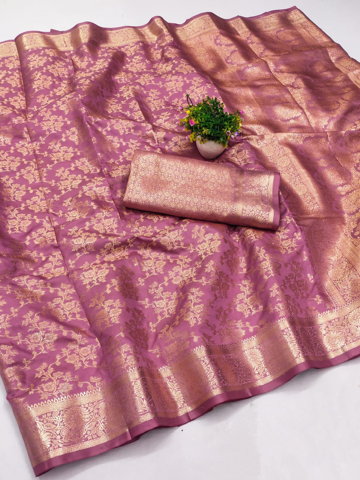 New Launch Mercerised Soft Silk Saree with Nimakari Exclusive Border