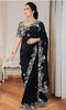 Sargam Sarees – Faux Georgette with Multicolour Thread & Sequins Work