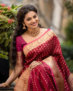 Soft Lichi Silk Saree with Jacquard Work – Traditional & Lightweight